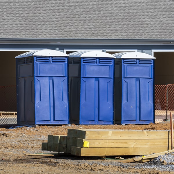 how can i report damages or issues with the porta potties during my rental period in North Charleston